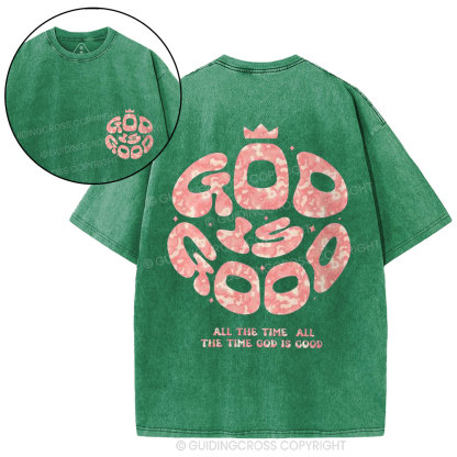 God Is Good Christian Washed T-Shirt