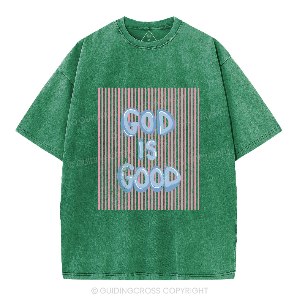 God Is Good Christian Washed T-Shirt