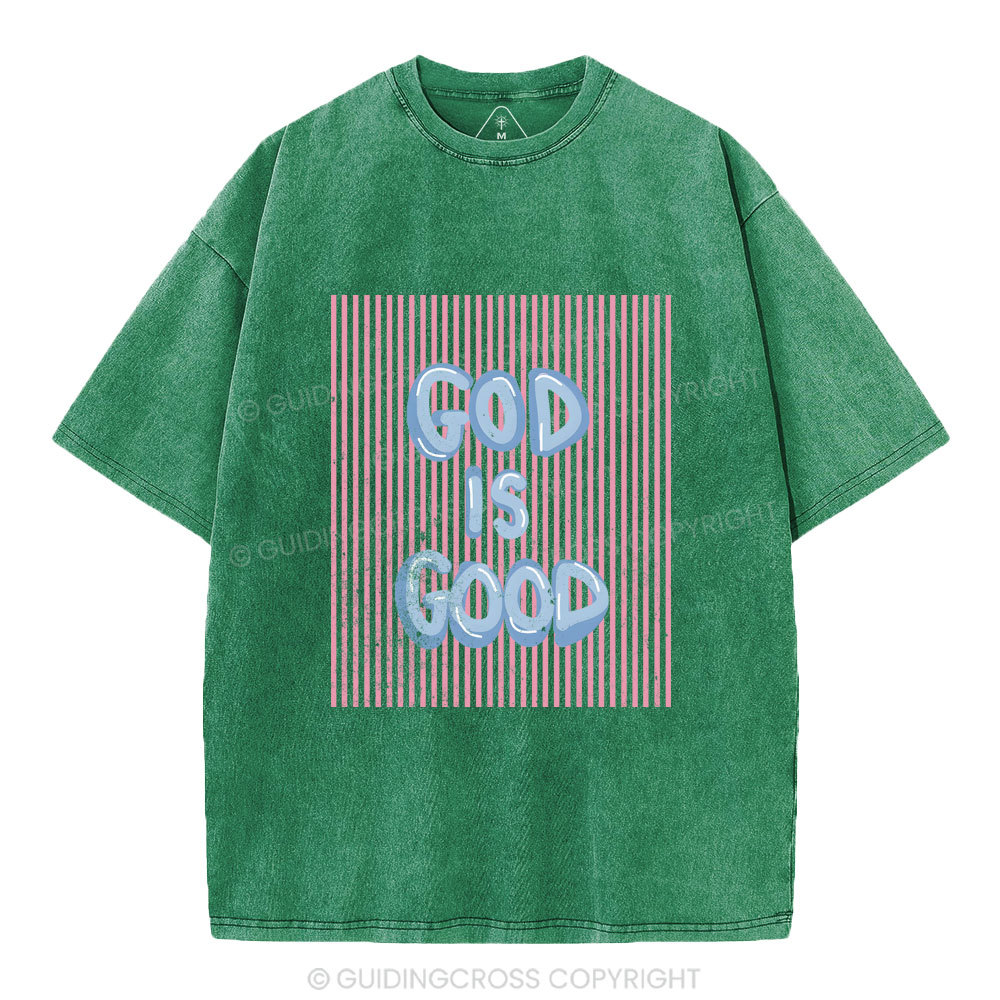 God Is Good Christian Washed T-Shirt