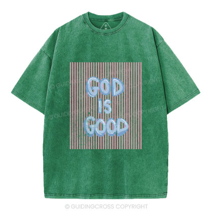 God Is Good Christian Washed T-Shirt