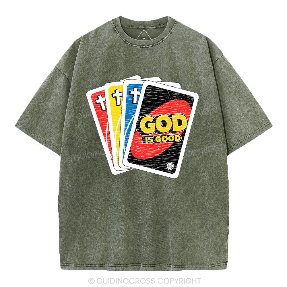 God Is Good Christian Washed T-Shirt