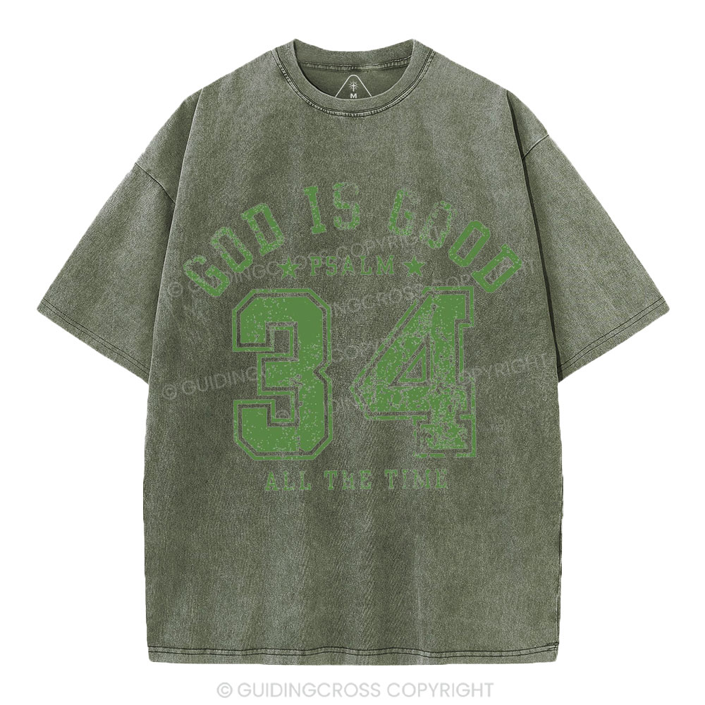 God Is Good Christian Washed T-Shirt