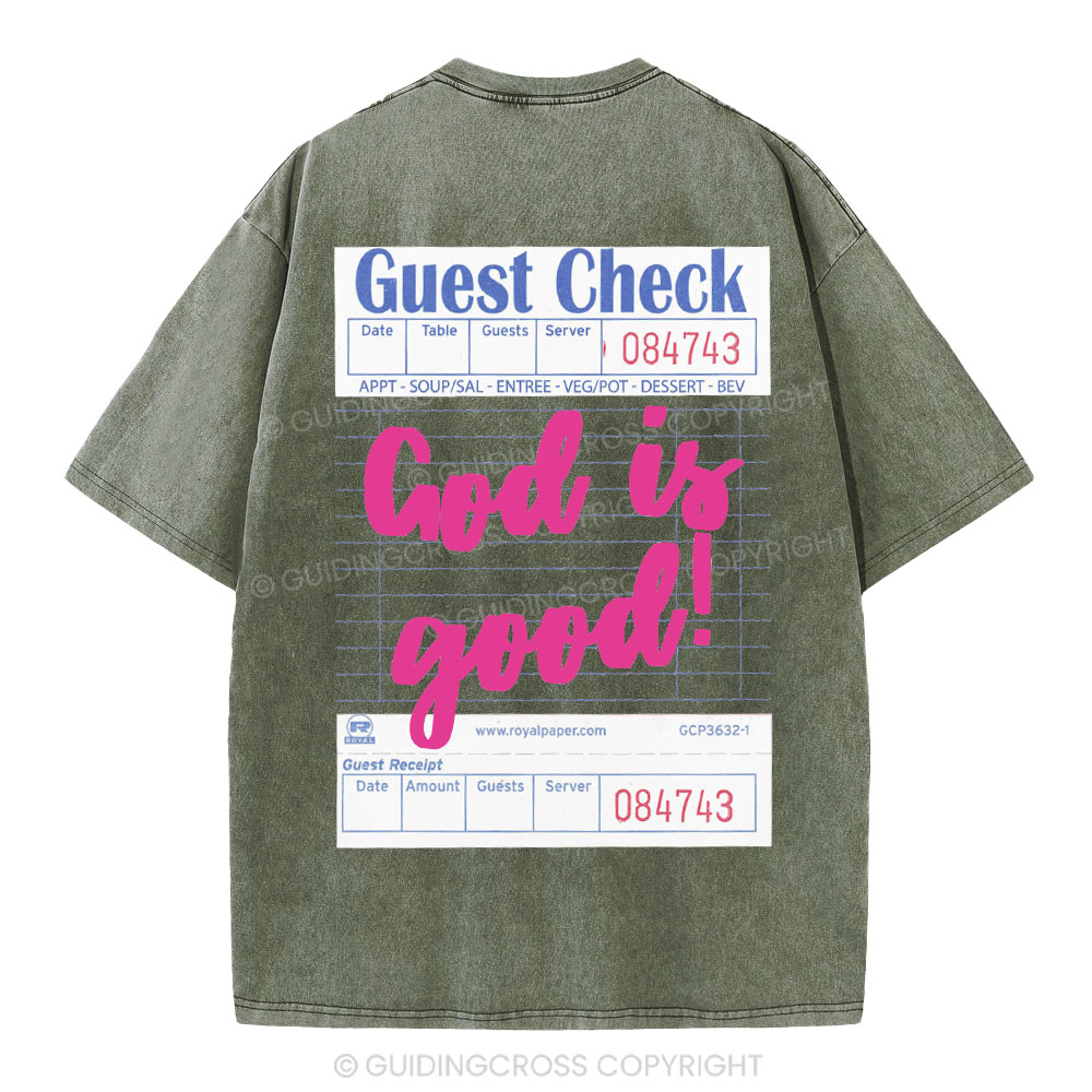 God Is Good Christian Washed T-Shirt
