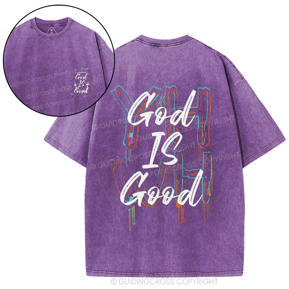 God Is Good Christian Washed T-Shirt