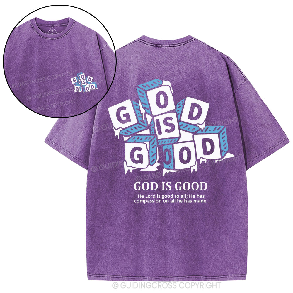God Is Good Christian Washed T-Shirt