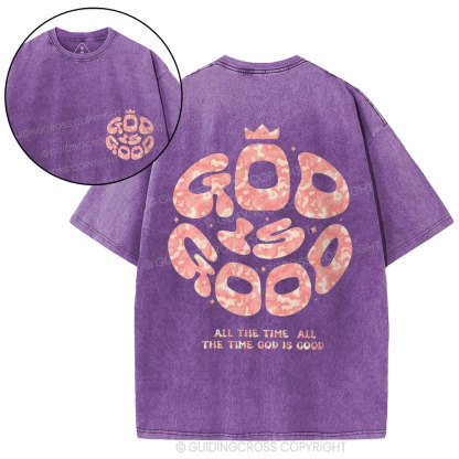 God Is Good Christian Washed T-Shirt