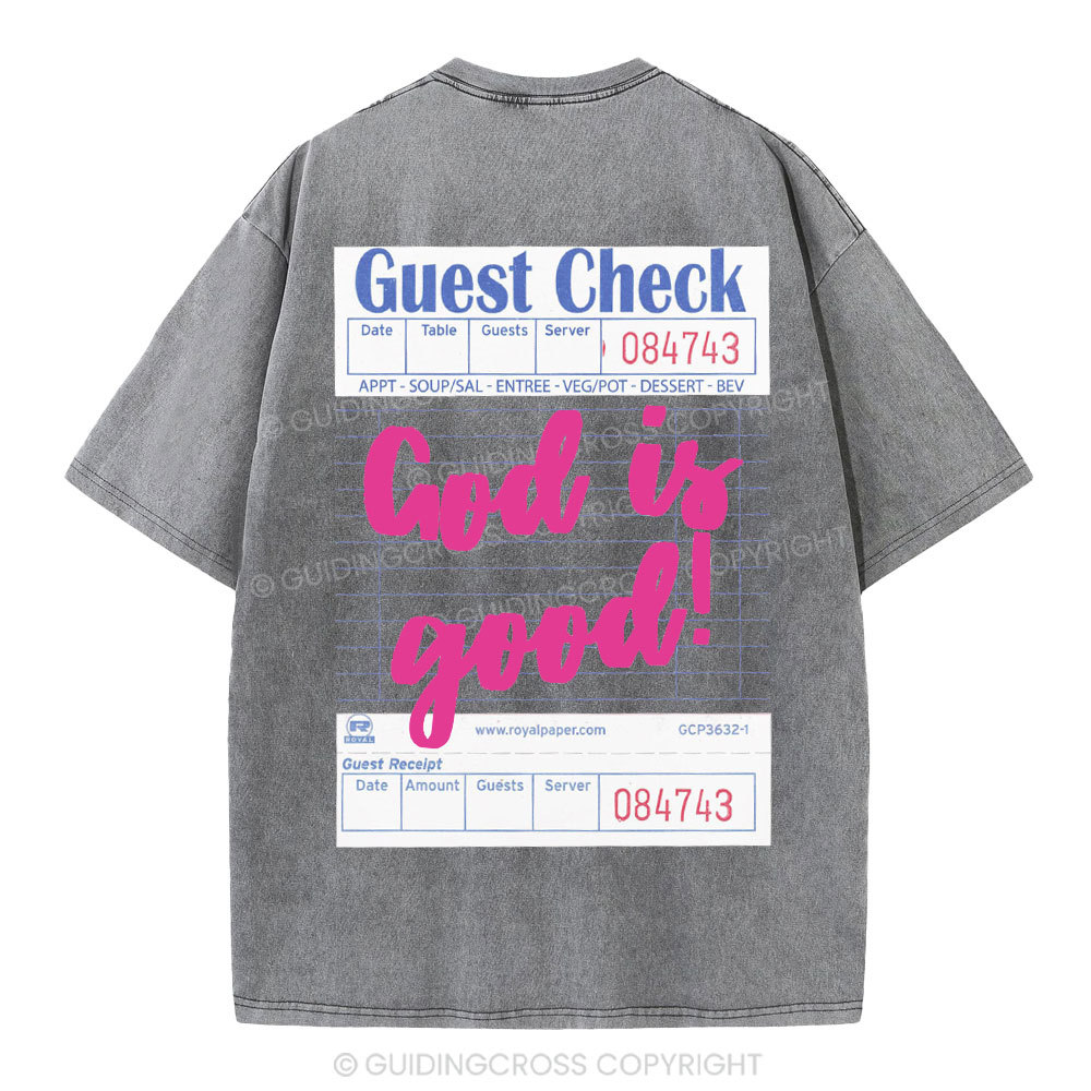 God Is Good Christian Washed T-Shirt