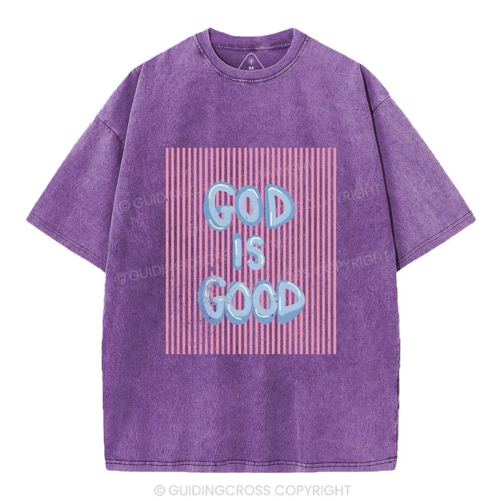 God Is Good Christian Washed T-Shirt