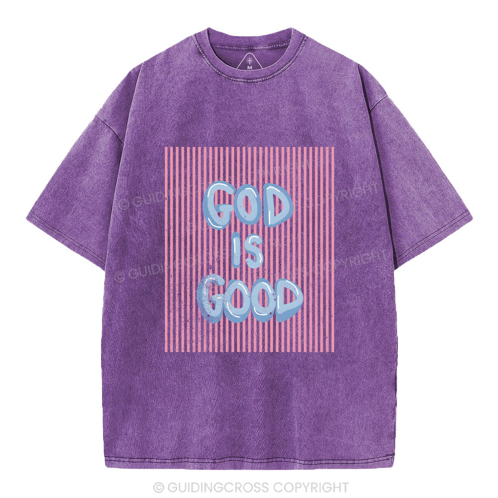 God Is Good Christian Washed T-Shirt