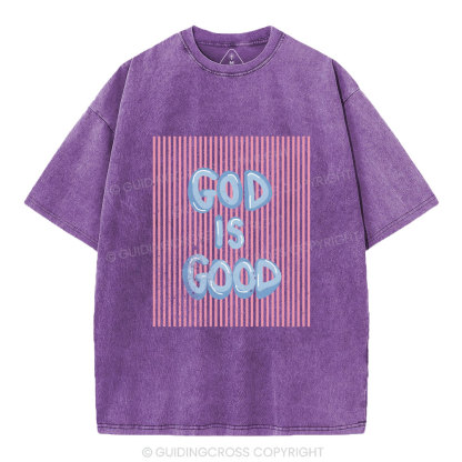 God Is Good Christian Washed T-Shirt