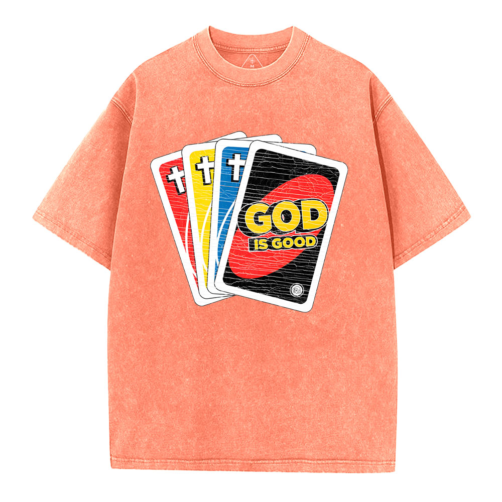 God Is Good Christian Washed T-Shirt