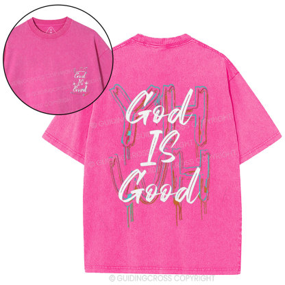 God Is Good Christian Washed T-Shirt