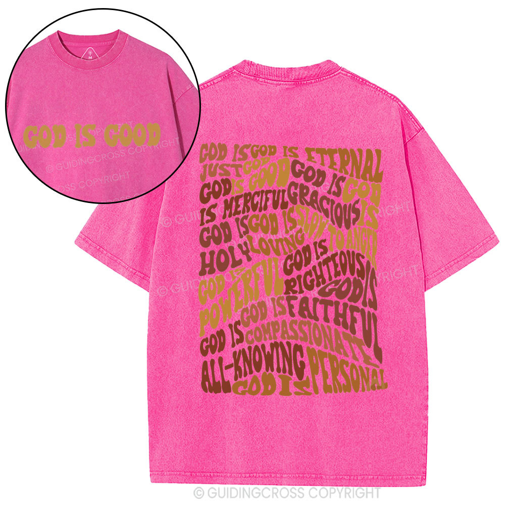 God Is Good Christian Washed T-Shirt