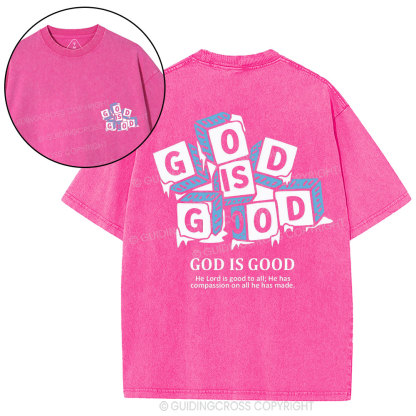 God Is Good Christian Washed T-Shirt