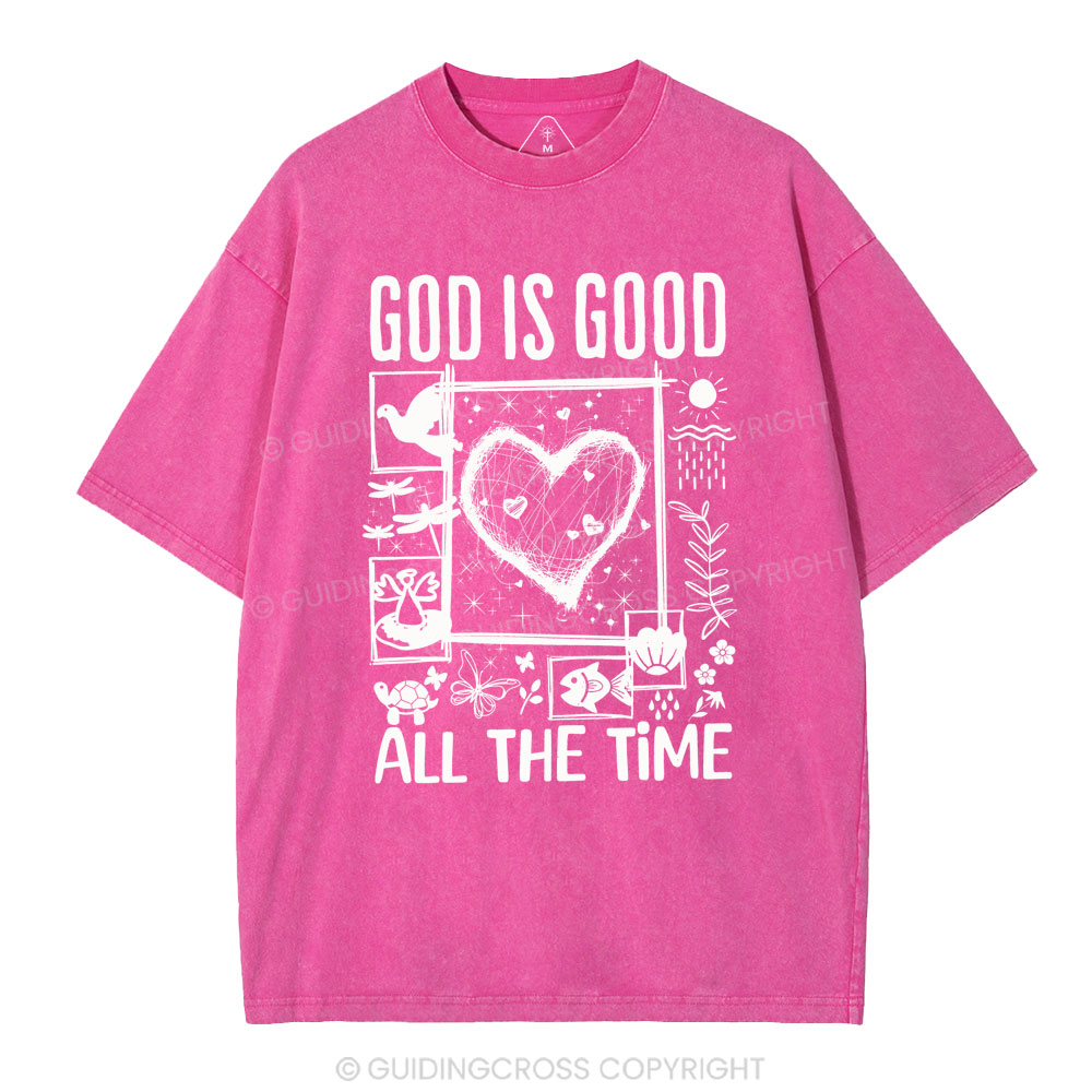 God Is Good Christian Washed T-Shirt