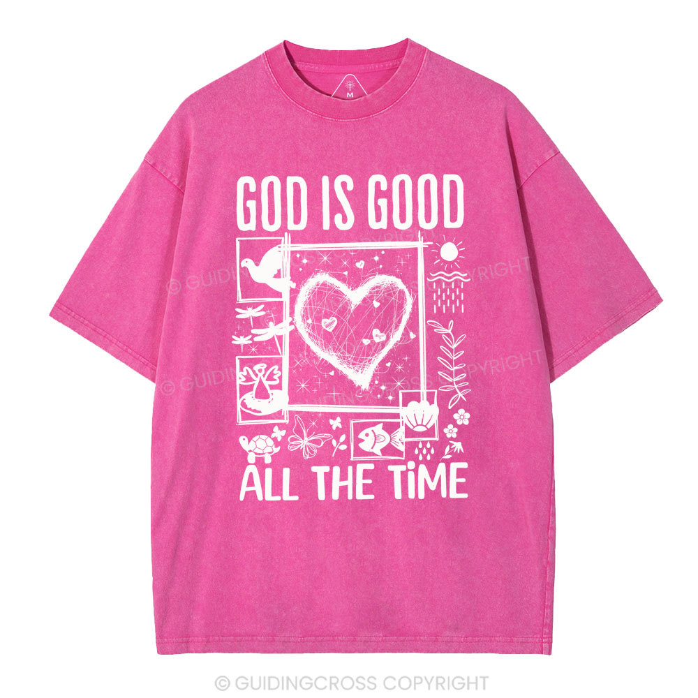 God Is Good Christian Washed T-Shirt
