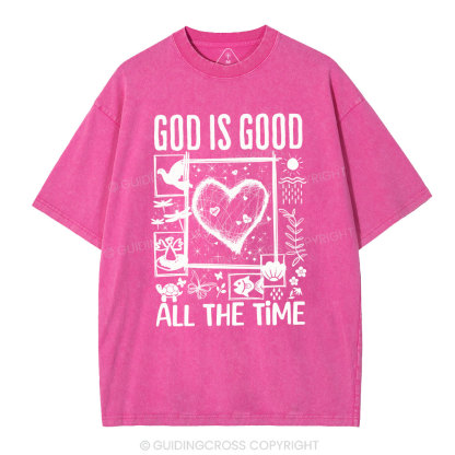 God Is Good Christian Washed T-Shirt
