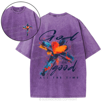 God Is Good Christian Washed T-Shirt