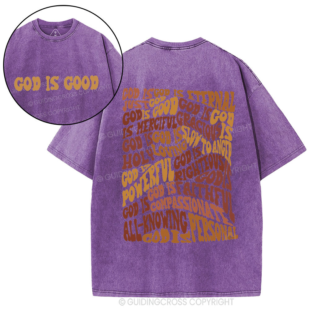 God Is Good Christian Washed T-Shirt