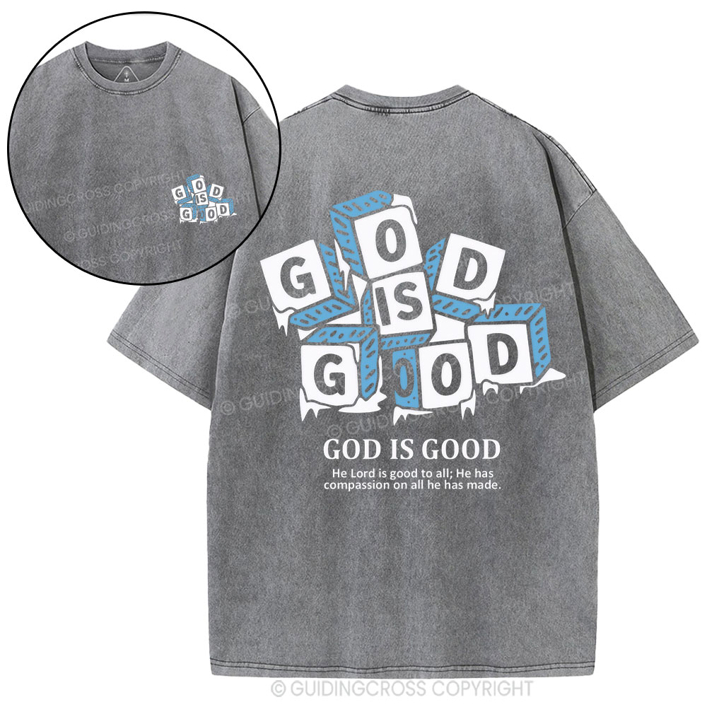 God Is Good Christian Washed T-Shirt