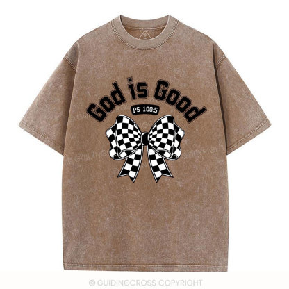 God Is Good Christian Washed T-Shirt