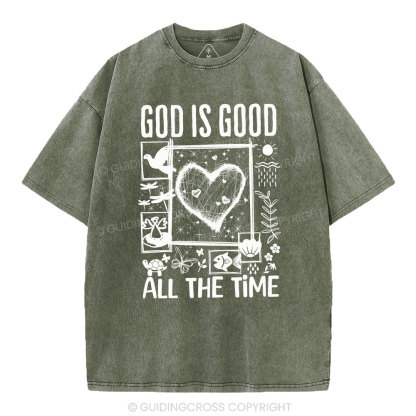 God Is Good Christian Washed T-Shirt