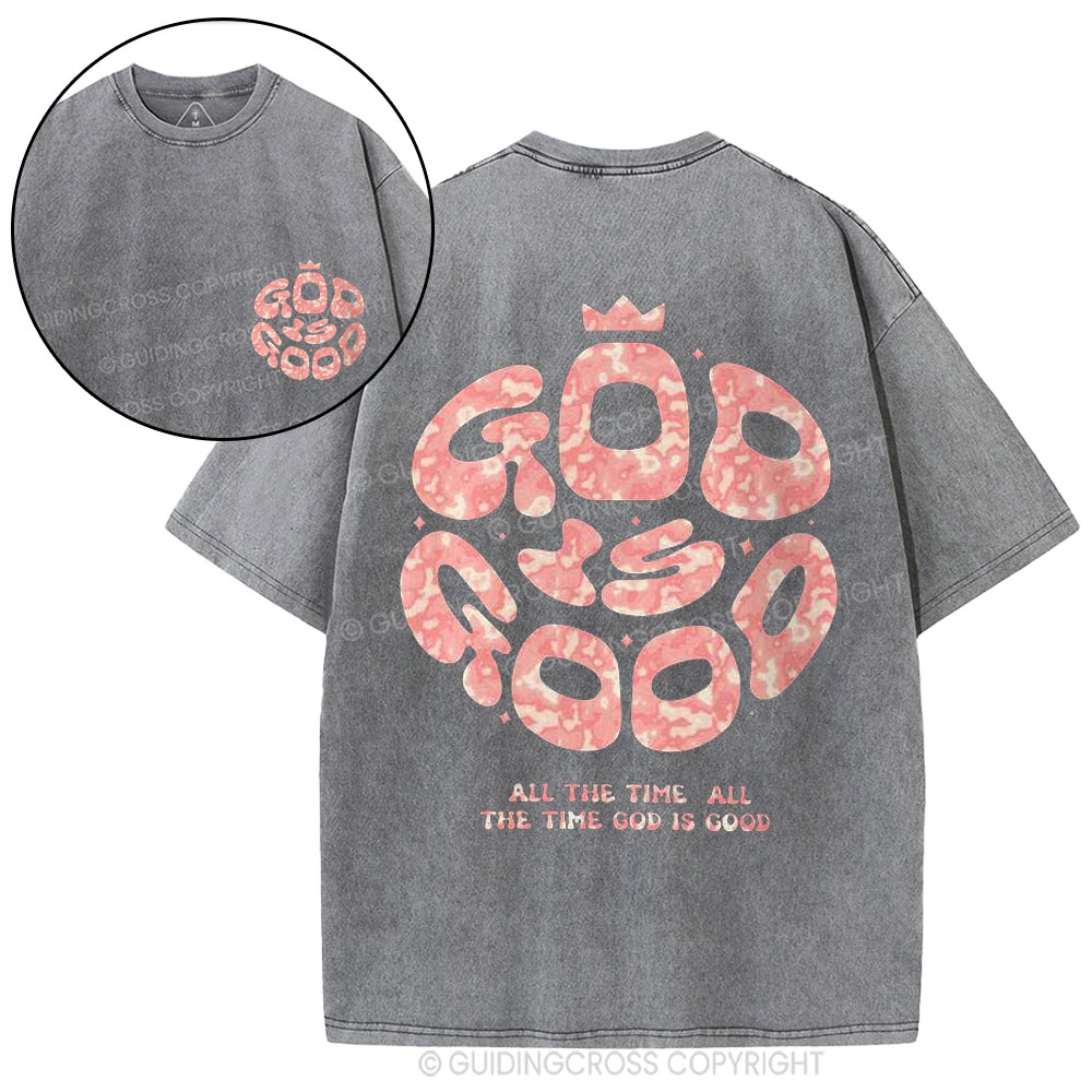 God Is Good Christian Washed T-Shirt