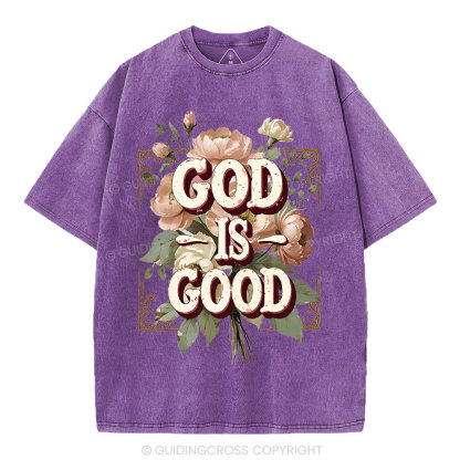 God Is Good Christian Washed T-Shirt