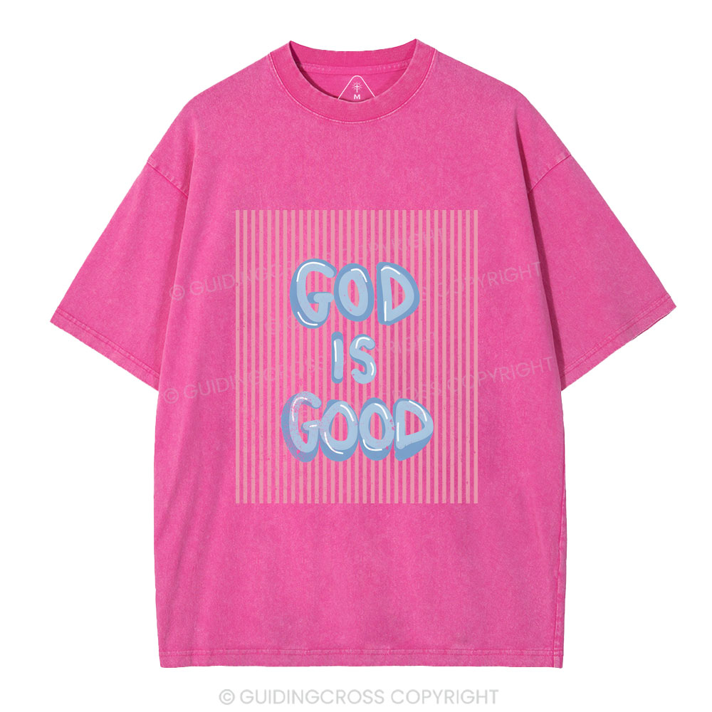 God Is Good Christian Washed T-Shirt