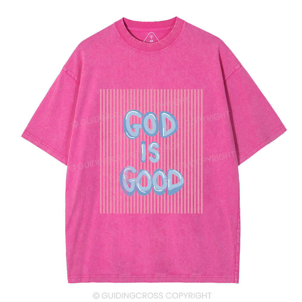 God Is Good Christian Washed T-Shirt