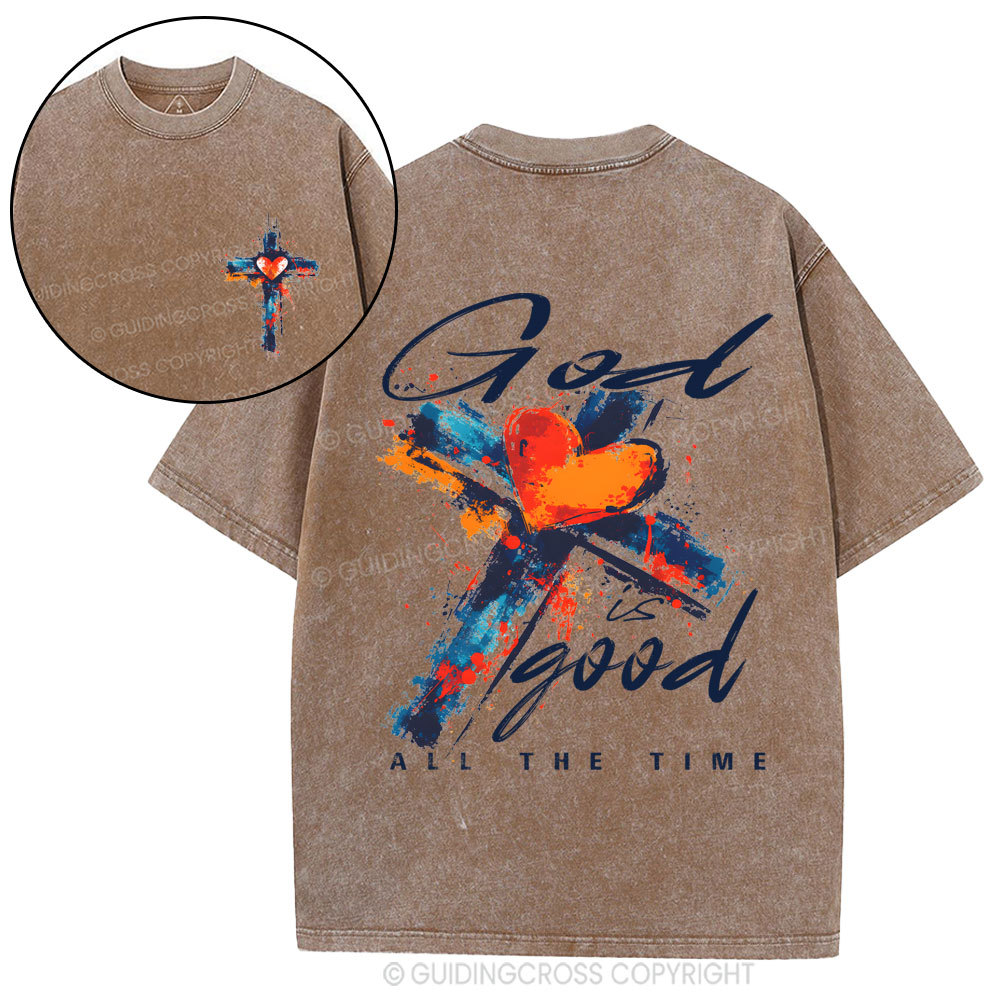 God Is Good Christian Washed T-Shirt