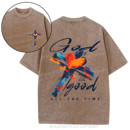 God Is Good Christian Washed T-Shirt