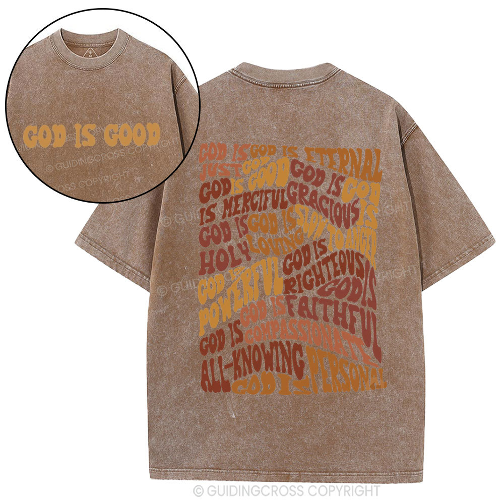 God Is Good Christian Washed T-Shirt