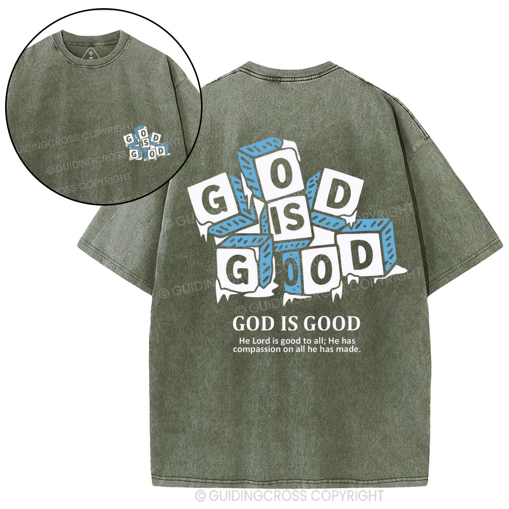 God Is Good Christian Washed T-Shirt