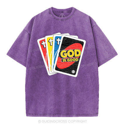 God Is Good Christian Washed T-Shirt