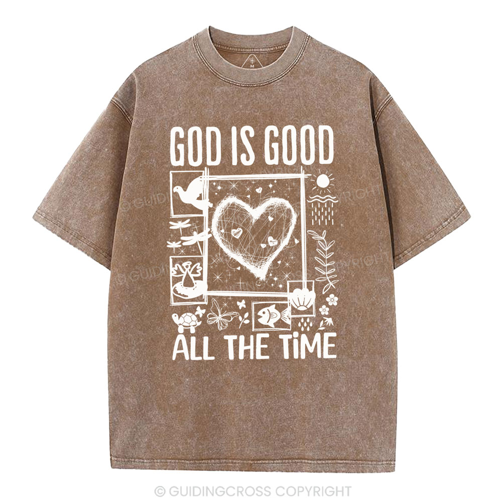 God Is Good Christian Washed T-Shirt