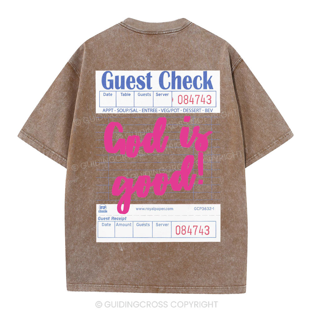 God Is Good Christian Washed T-Shirt