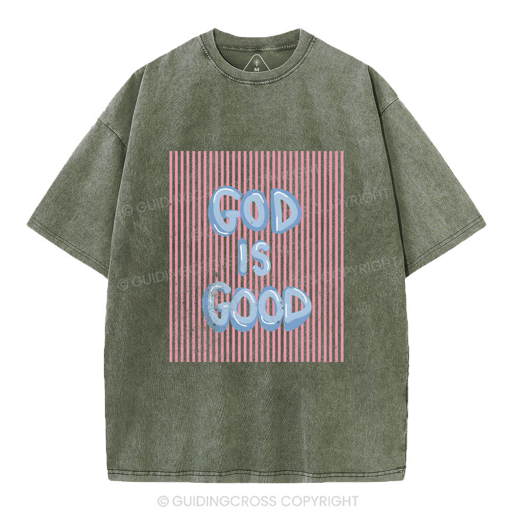 God Is Good Christian Washed T-Shirt