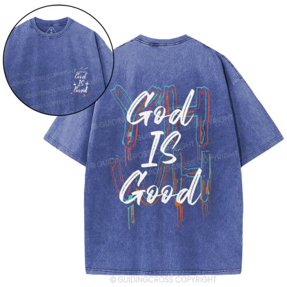 God Is Good Christian Washed T-Shirt