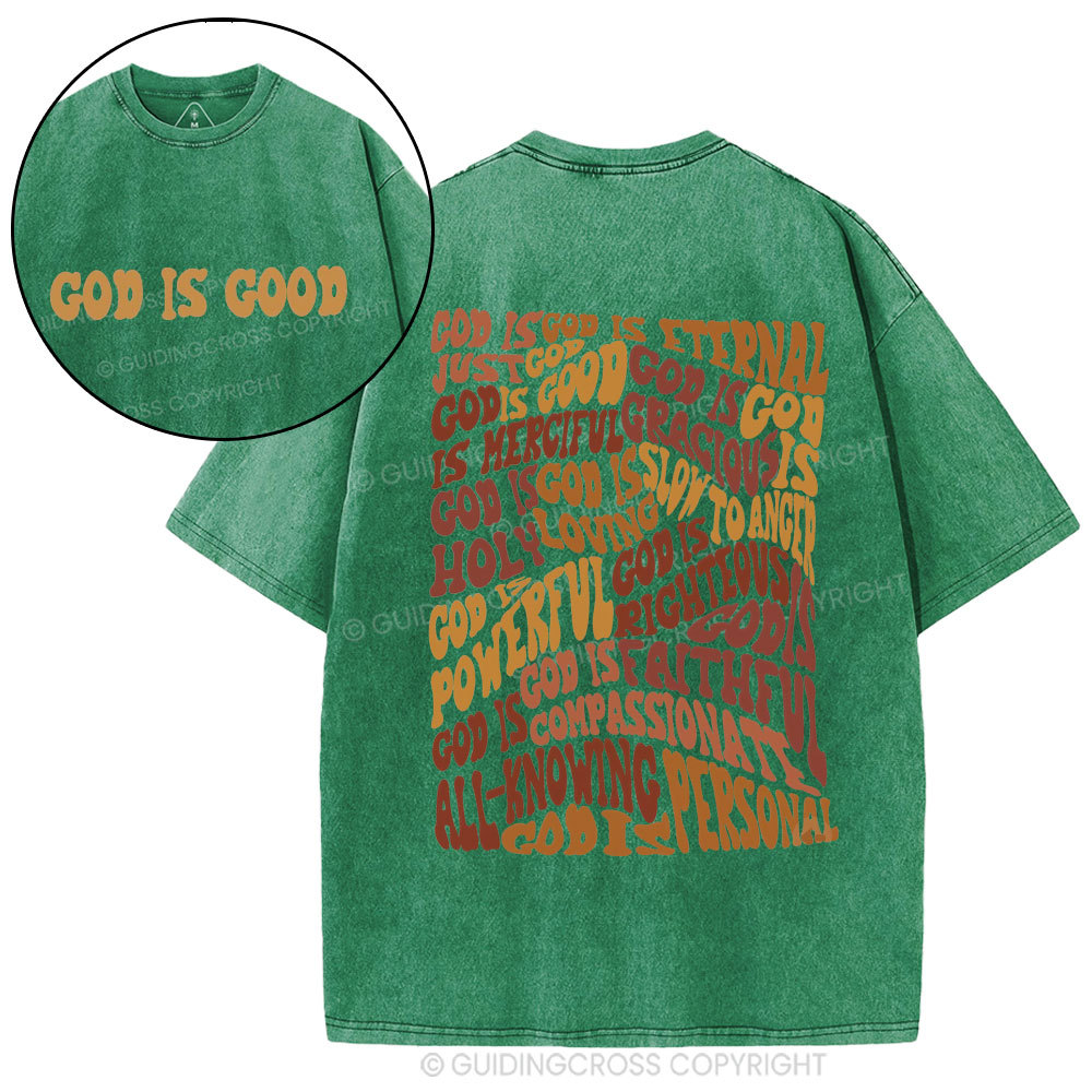God Is Good Christian Washed T-Shirt