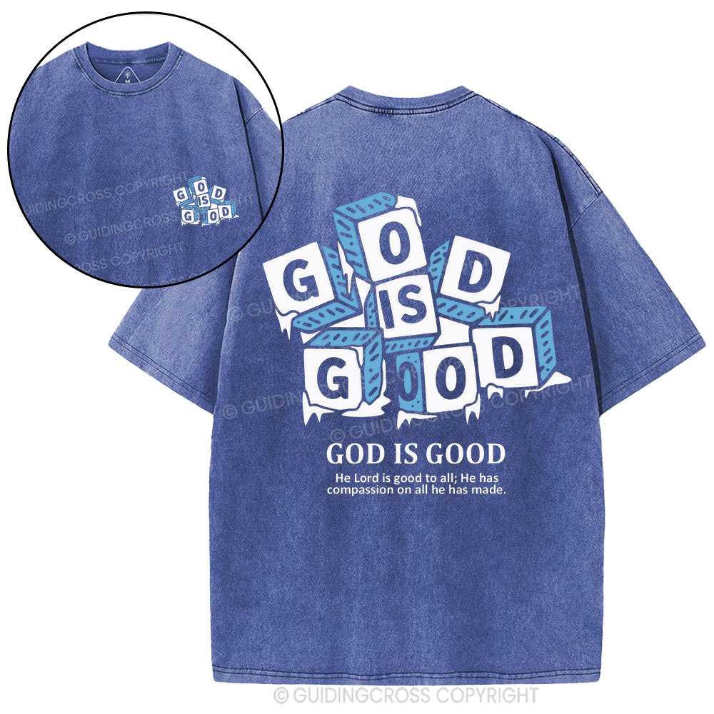 God Is Good Christian Washed T-Shirt