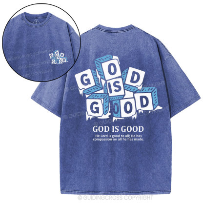 God Is Good Christian Washed T-Shirt
