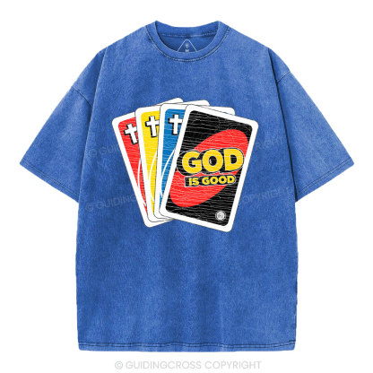 God Is Good Christian Washed T-Shirt