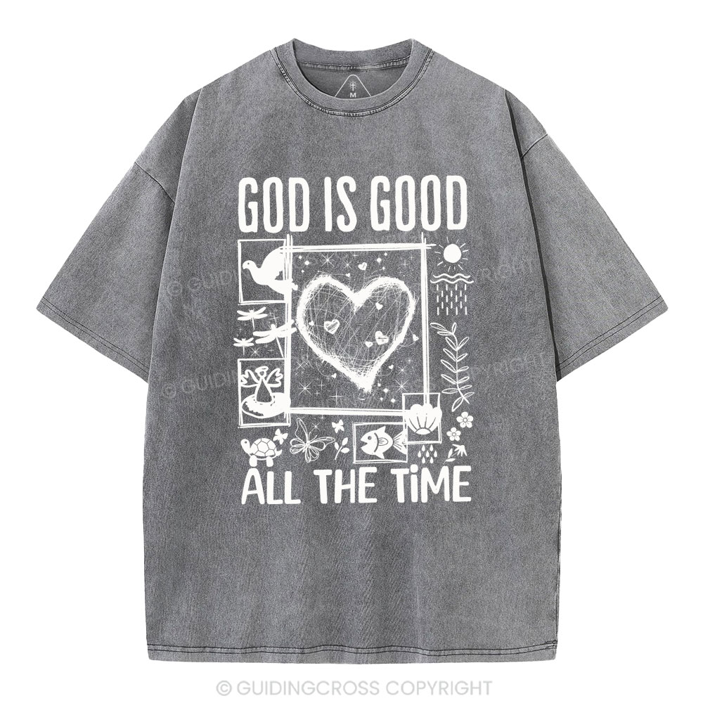 God Is Good Christian Washed T-Shirt
