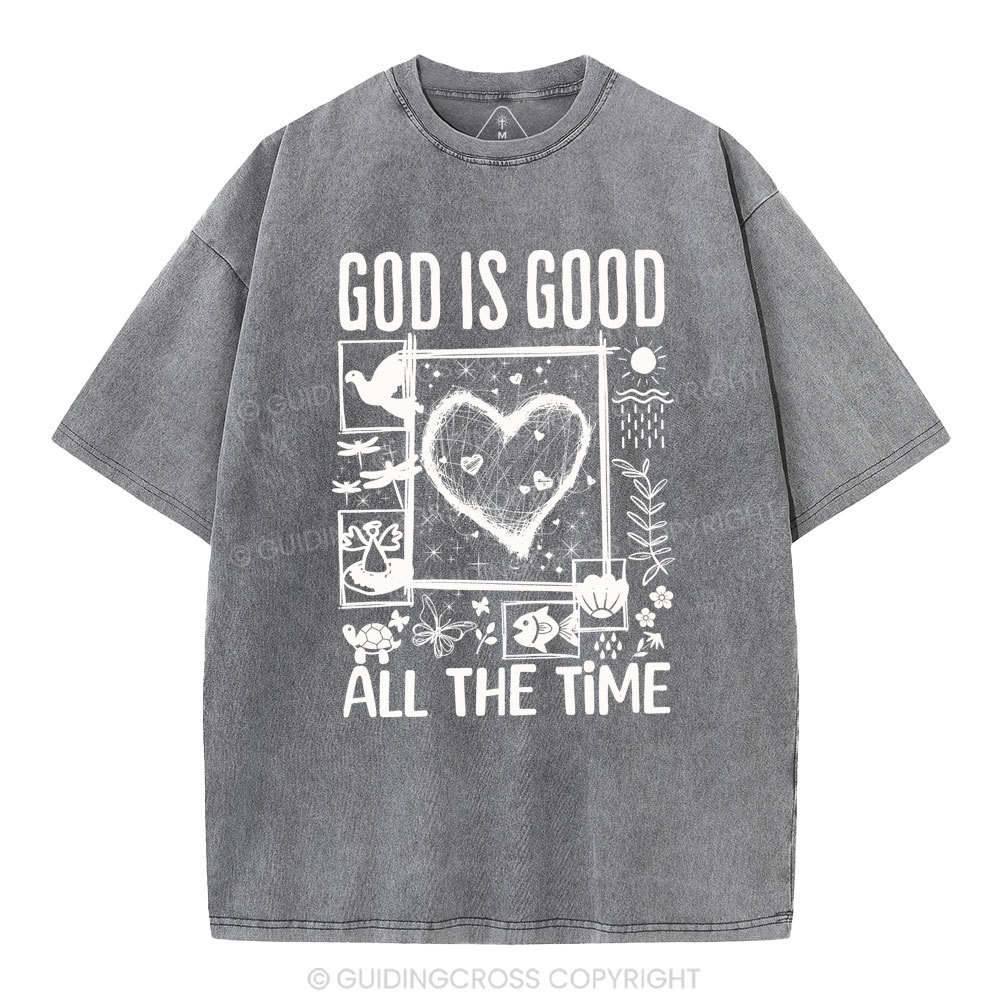 God Is Good Christian Washed T-Shirt