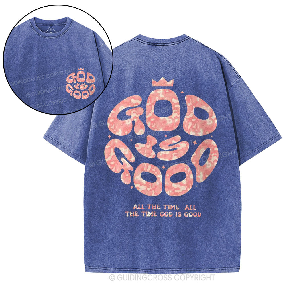 God Is Good Christian Washed T-Shirt
