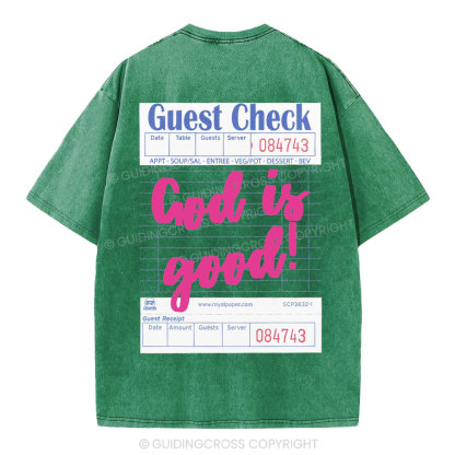 God Is Good Christian Washed T-Shirt