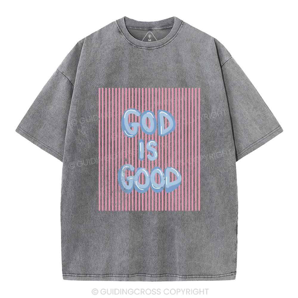 God Is Good Christian Washed T-Shirt