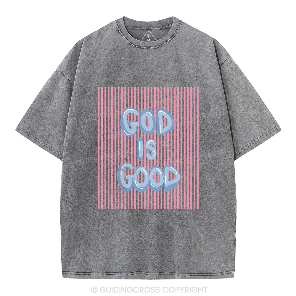 God Is Good Christian Washed T-Shirt