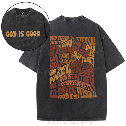 God Is Good Christian Washed T-Shirt